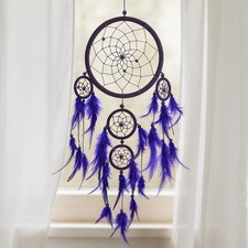 Acchiappasogni con Piume Artigianale – Ø 17 cm Lunghezza 55 cm –0109251407