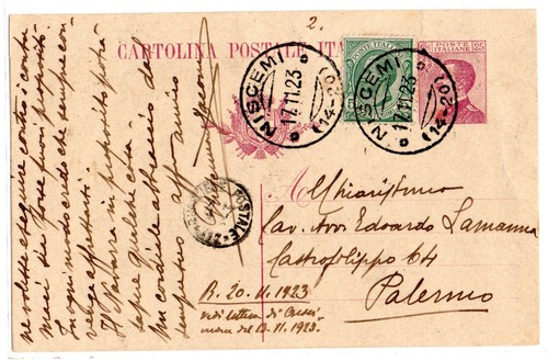 Regno sicilia 1923 niscemi - regno,sicilia,, ,