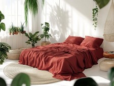 Set lenzuola di lino sequoia