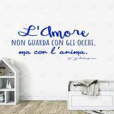 Adesivo Murale Frase l' AMORE