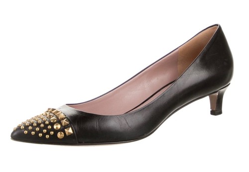 Gucci décolleté punta nere - a,