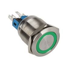 DimasTech PD092 Acciaio inossidabile 22 mm ID Azione Alternata Colore Led Verde
