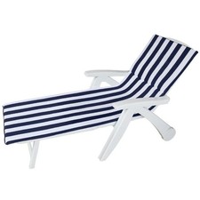 Cuscino materassino per sdraio lettino da esterno 60/190cm  tessuto rigato