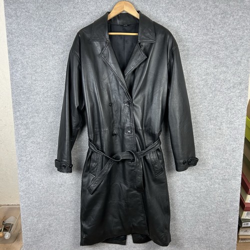 Giacca vintage lunga - , pelle