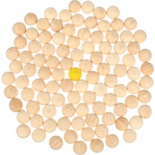  100 pezzi mezze sfere in legno palline di legno non finite palline per emisferi