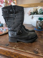 Stivale ash pelle borchie - ash,