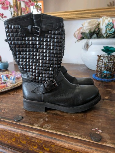Stivale ash pelle borchie - stivale,