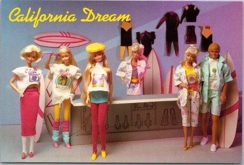 Cartolina epoca barbie - cartolina, d'epoca