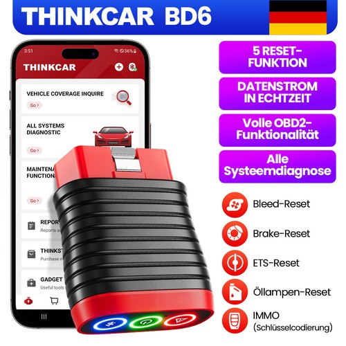 Thinkcar bd6 obd2 dispositivo - bd6,