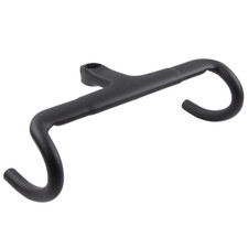 Manubrio bici strada drop bar integrato in fibra di carbonio 28,6/31,8mm opaco