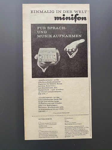 Minifon attaché registratore - attaché,