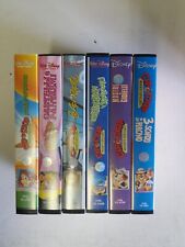 Lotto 6 VHS CIP & CIOP Walt Disney Home Video Originali usate