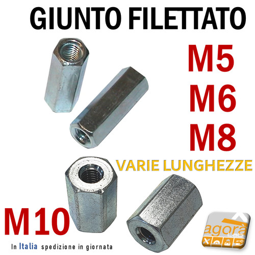 100pz giunto filettato - giunto, inserto