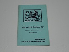 BEDFORD CF BENZINA DIESEL LIBRETTO USO E MANUTENZIONE 1970