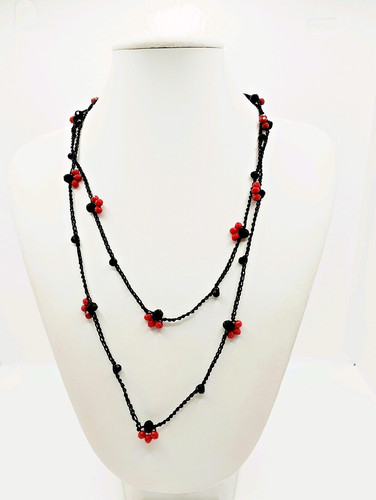 Collana uncinetto filo lurex - collana,