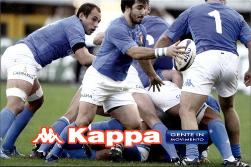 Cartolina postcard rugby - cartolina,
