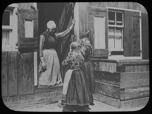 Antique magic lantern slide - magic,