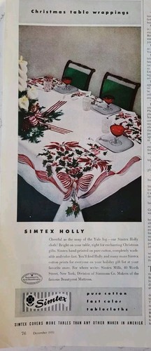 1951 simtex tovaglia cotone - 1951,