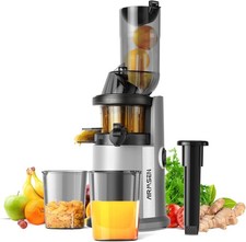 AIRMSEN Estrattore di Succo a Freddo, Slow Juicer con Apertura da 82mm IE000