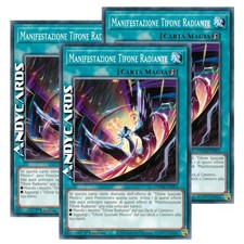 MANIFESTAZIONE TIFONE RADIANTE 3x • Comune • DOOD IT062 • 1Ed • Yugioh ANDYCARDS