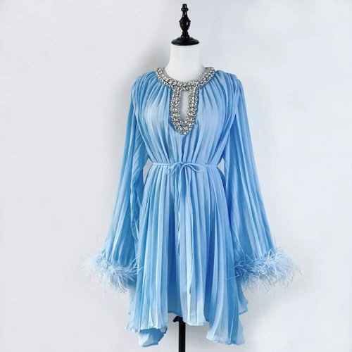 Vestito abito donna corto - abito, raso