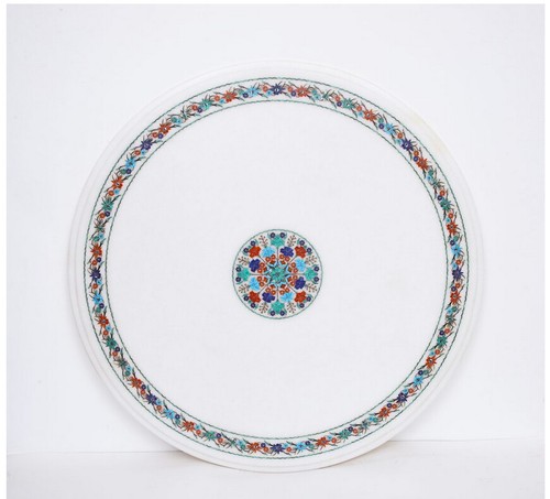 Tavolo marmo bianco - tavolo, 24"