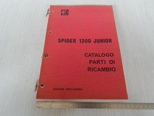 CATALOGO NUMERO CODICI RICAMBI ORIGINALE 1968 ALFA ROMEO SPIDER JUNIOR 1300