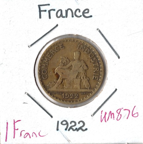 Moneta francia franco 1922 - moneta, 1