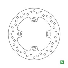 DISCO FRENO POSTERIORE HONDA