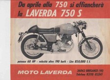 advertising Pubblicità -MOTO LAVERDA 750 S 1969 -MAXIMOTO MOTOITALIANE EPOCA