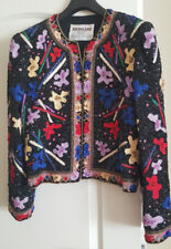 Giacca di paillettes di altissima qualità * taglia 42/44 * colorata * Lillie Rubin * Richilene New York * 