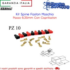 KIT 10 FASTON MASCHIO 6,3MM