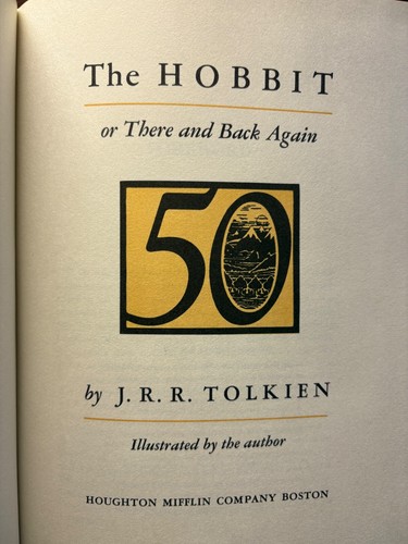 The hobbit jrr tolkien 50th - by,
