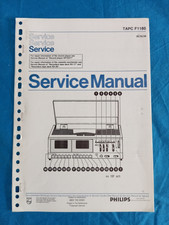 PHILIPS F1180 Tuner Amplifier Player Cassette SERVICE MANUAL ORIGINALE Vintage !