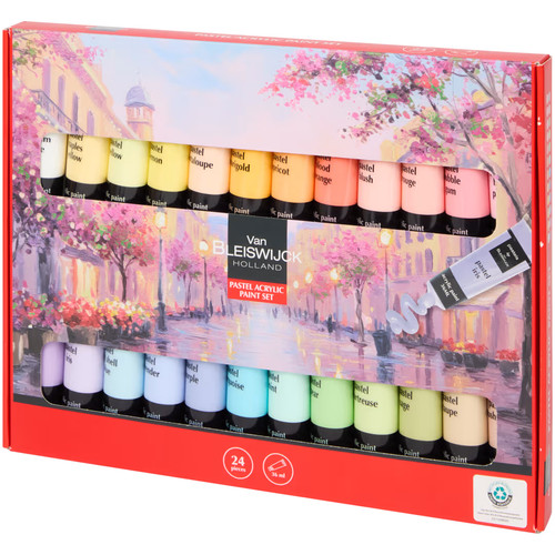 Set colori acrilici pastello - colori,