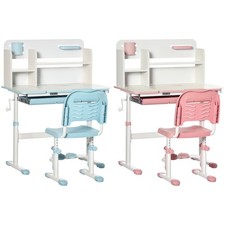 HOMCOM Set Sedia e Scrivania