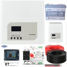 Kit fotovoltaico di 2.4kw con capacità di accumulo di 2.5kw