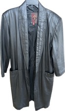 Cappotto donna pelle nero