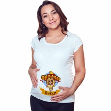 Maglia premaman grafica neutra