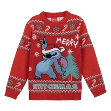 Maglione Natale Stitch ROSSO -