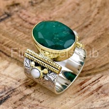 Anello smeraldo creato - , in