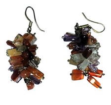 ORECCHINI  con pietre grappolo