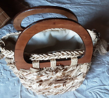 1970s Natural Straw and Wood
