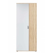 Armadio scarpiera TALENT in quercia/bianco, 6 ripiani interni, ca. 70x176x35cm