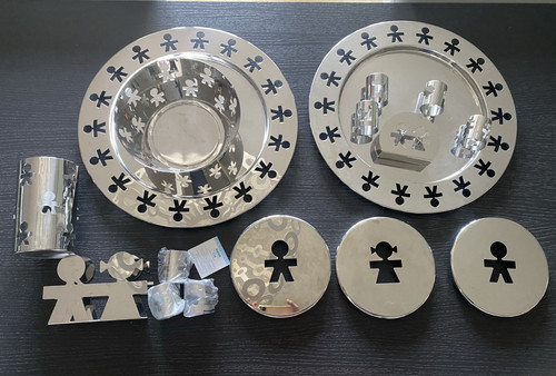 Lotto pezzi alessi acciaio - 16,