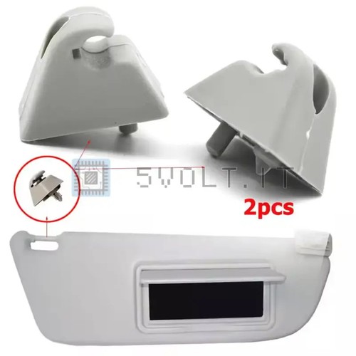 2pz clip fissaggio parasole - clip,