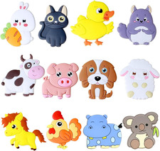12 Pezzi Magneti Da Frigorifero Bambini,Calamite Da Frigo,Animali Magnetici per 