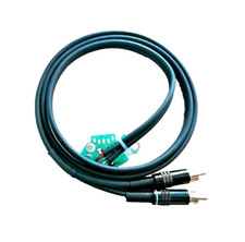 TECHNICS SL 1200 1210 CAVO AUDIO 1,20MT /PCB/CONNETTORI RCA GOLD / GND INTEGRATA