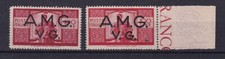 trieste amg-vg democratica 100L n. 21 centrati mnh gomma integra bdf due tinte