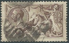 1918-19 GREAT BRITAIN USED SEA HORSES SG 414 - RC9-10